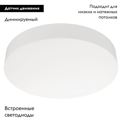Потолочный светильник Arlight SP-FLOWER-R280-15W Day4000-MIX (WH, 110 deg, 230V, MOTION) 042573 Потолочный светильник Arlight SP-FLOWER-R280-15W Day4000-MIX (WH, 110 deg, 230V, MOTION) 042573