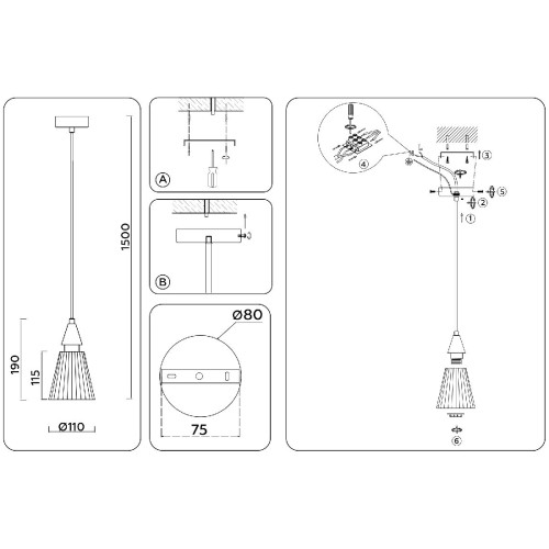 Подвесной светильник Ambrella Light High Light Heigh Light LH58111