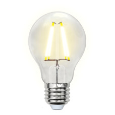 Лампа светодиодная филаментная (UL-00002212) Uniel E27 8W 4000K прозрачная LED-A60-8W/NW/E27/CL GLA01TR