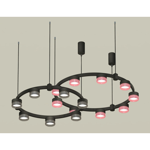 Комплект подвесного светильника Ambrella Light Techno Ring XR92091310 (A9209x2, C9242, C9238, N8486, N8484)
