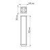 Уличный светильник Arlight LGD-Path-Cub-H900B-12W Warm White 021805