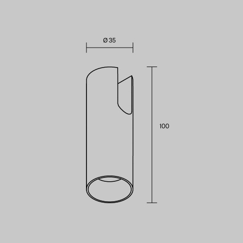 Трековый светильник Maytoni Technical Focus Arity TR235-1-5W3K-B