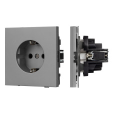 Механизм электрической розетки Arlight SCT-TENDO-MEU1-PL-GR (230V, 16A) 054080 Механизм электрической розетки Arlight SCT-TENDO-MEU1-PL-GR (230V, 16A) 054080