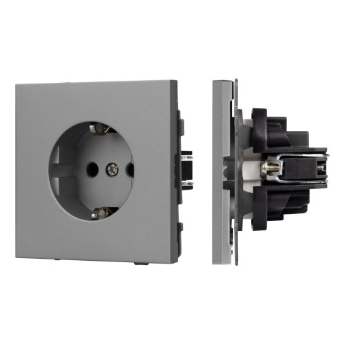 Механизм электрической розетки Arlight SCT-TENDO-MEU1-PL-GR (230V, 16A) 054080 Механизм электрической розетки Arlight SCT-TENDO-MEU1-PL-GR (230V, 16A) 054080