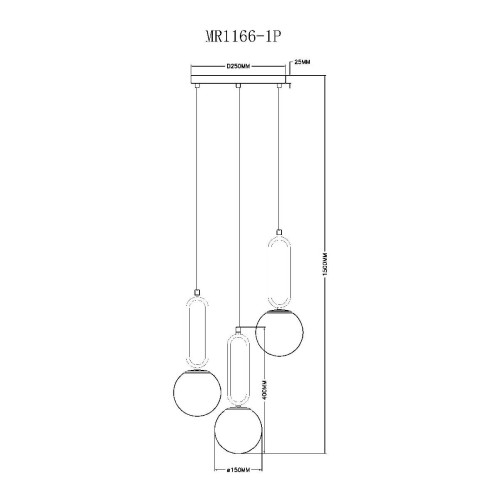 Подвесной светильник Myfar Pierre MR1166-1P