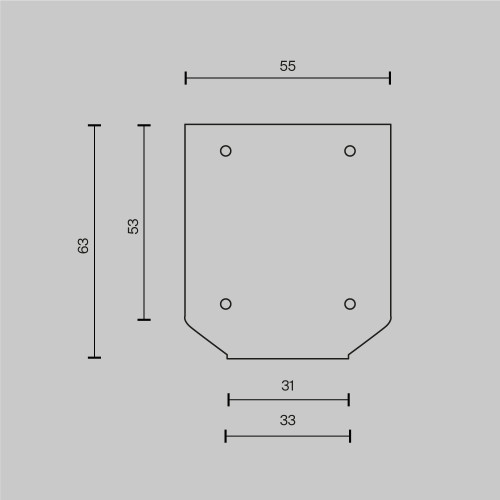 Заглушка торцевая к профилю, 2шт Maytoni Technical TRA034MPEC-21S(N)
