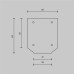 Заглушка торцевая к профилю, 2шт Maytoni Technical TRA034MPEC-21S(N)