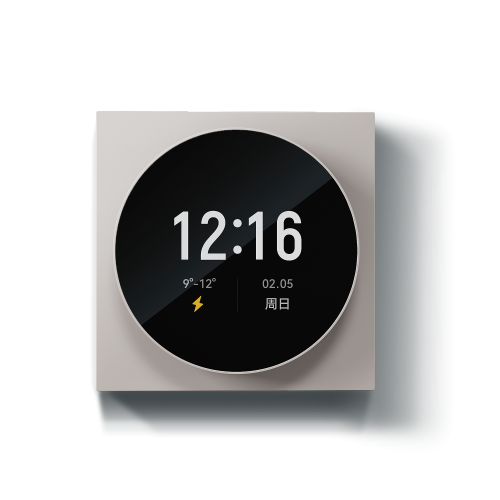 Yeelight S Smart scene panel switch-Crystal glass-gray