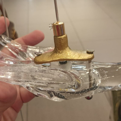 Подвесной светильник Delight Collection 12966-1P clear/gold