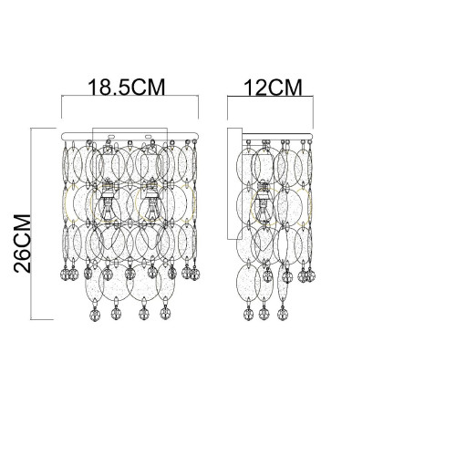 Настенный светильник Arte Lamp Pipirima A4089AP-2AB