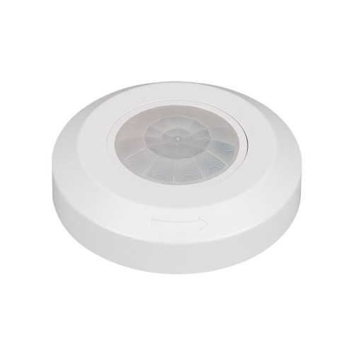Датчик движения Arlight PRIME-PIR-SURFACE-R76-200W-WH (230V, 0.87A, SLIM) 031845(1)