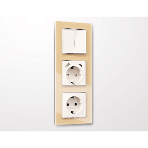 Рамка трехместная Ambrella Volt Platos AF330603