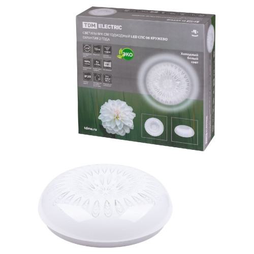 Настенно-потолочный светодиодный светильник TDM Electric Кружево LED СПС 06 SQ0329-0188