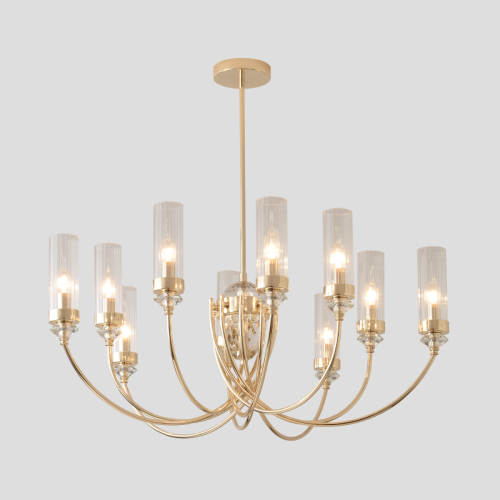 Люстра на штанге Crystal Lux SECRET SP10 GOLD