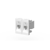 Розетка компьютерная двухместная (Cat 6) ELBI Moda Vox 611-040232-248