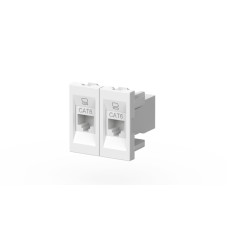 Розетка компьютерная двухместная (Cat 6) ELBI Moda Vox 611-040232-248