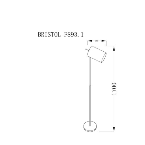 Торшер Lucia Tucci Bristol F892.1