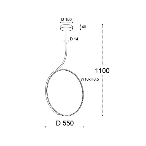 Подвесная люстра Italline IT013-6025 black 3000K