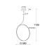Подвесная люстра Italline IT013-6025 black 3000K