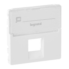 Лицевая панель Legrand Valena Life розетки телефонной RJ-11/Ethernet RJ-45 белая 755470