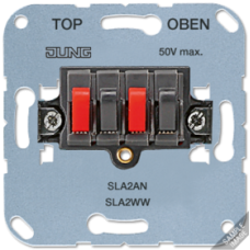 Мех Аудиорозетка (стерео) белый Jung SLA2WW