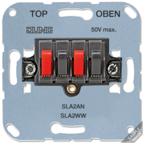 Мех Аудиорозетка (стерео) белый Jung SLA2WW