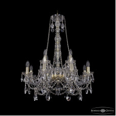 Подвесная люстра Bohemia Ivele Crystal 1411/8+4/240/h-83 G