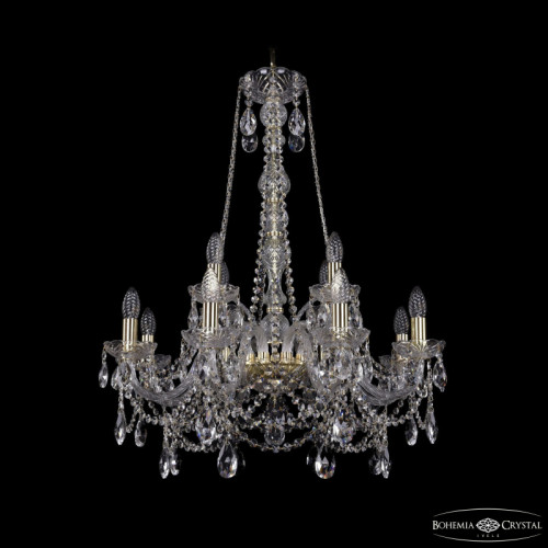 Подвесная люстра Bohemia Ivele Crystal 1411/8+4/240/h-83 G