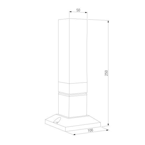 Ландшафтный светильник Elektrostandard 1536 TECHNO LED 3000K чёрный 4690389219207 a072068