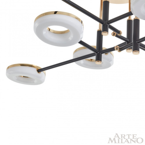 Потолочная светильник Arte Milano Ferrara 272999/8 BK/GD
