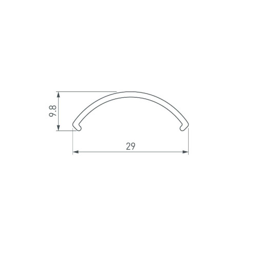 Экран Arlight ROUND-D36-360-2500 BLACK OPAL 050764