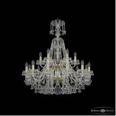 Подвесная люстра Bohemia Ivele Crystal 1409/12+6/300/XL-94/2d G