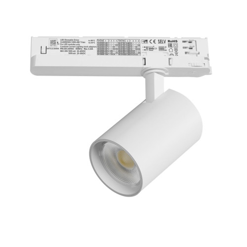 Трековый трехфазный светильник Quattro LED с управлением TRIAC Lightstar Alta Base A5236TRIAC