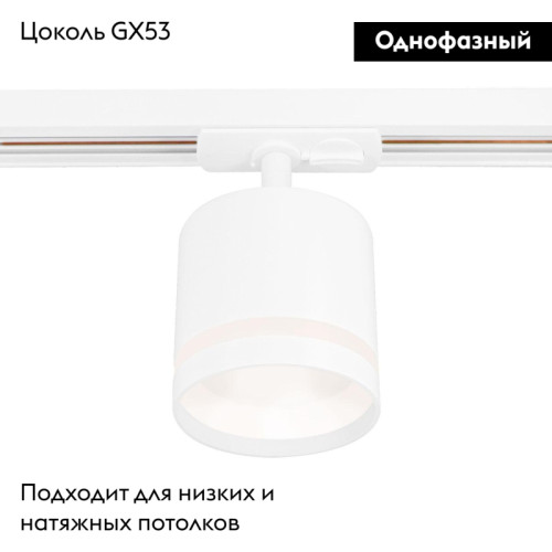 Трековый однофазный светильник Ambrella Light Track System GL5369