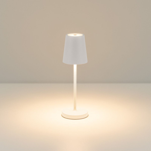 Настольная лампак с аккумулятором Arlight SP-DAISY-TAB-1.5W Warm3000-MIX (WH, 90 deg) (IP54 Металл) 044378