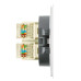 Розетка компьютерная 2-местная RJ-45 (механизм) Stekker Мия RST00-3111-01 50437
