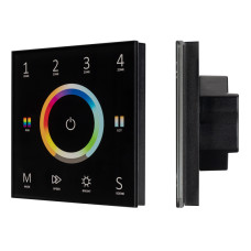 Панель Arlight Sens Smart-P67-Multi Black (230V, 4 зоны, 2.4G) 028322