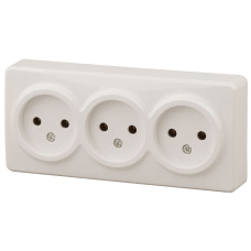 Розетка 3х2P Эра 11-2207-02 Б0020698