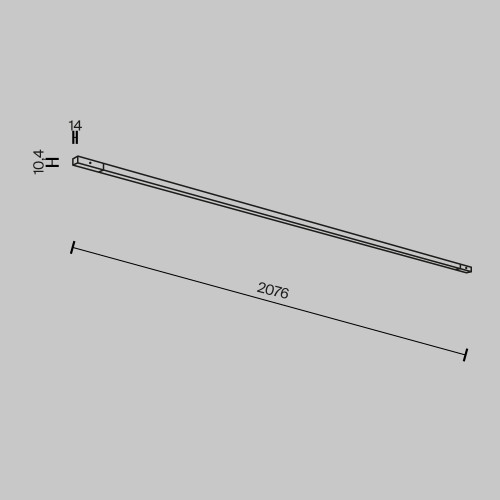 Трековый магнитный светильник Maytoni Flex TR180-1-24WTW-B