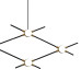 Подвесная люстра DeLight Collection Molecular MD18001067-4A black/gold