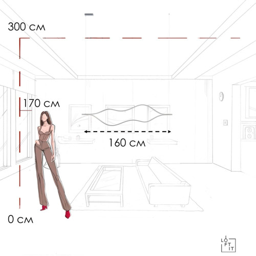 Подвесной светильник Loft IT Tape Light 10403/1600 SN Подвесной светильник Loft IT Tape Light 10403/1600 SN