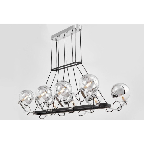 Подвесная люстра Lumina Deco LDP 9110-8-PR BK+CHR