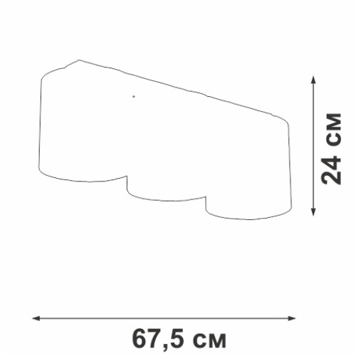 Потолочный светильник Vitaluce V2882-1/3PL