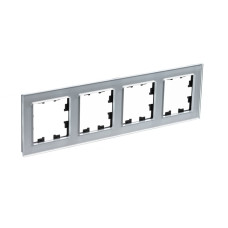Рамка 4-ая Systeme Electric AtlasDesign Nature Стекло алюминий ATN320304