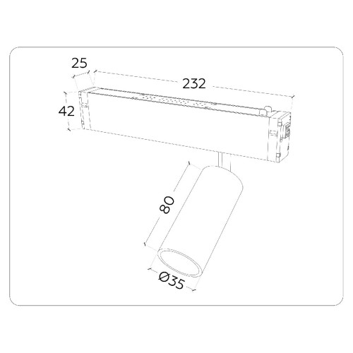 Трековый магнитный светильник Ambrella Light Magnetic 220V GL1201