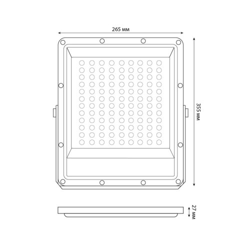 Прожектор Uniel ULF-F51D-150W/6500K IP65 200-240V GREY UL-00012760