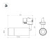 Трековый трехфазный светильник Arlight LGD-GESTIA-TRACK-4TR-R56-15W Warm3000 (BK-NI, 20-45 deg, 230V) (IP20 Металл) 059388