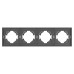 Рамка пластиковая на 4 поста Arlight FRM-TENDO-SFPL-4-GR 054655