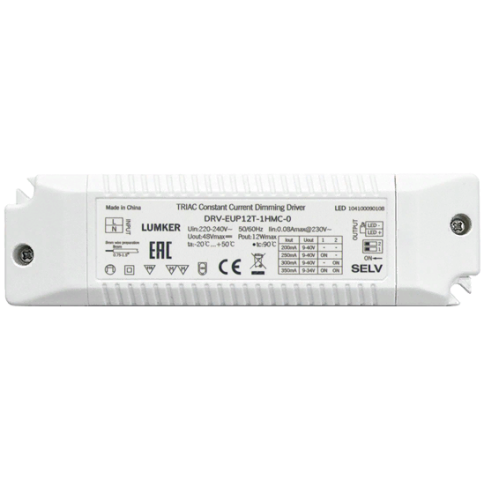 Драйвер диммируемый Lumker DRV-EUP12T-1HMC-0 006164