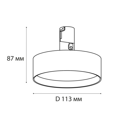 Трековый светильник Italline Fantom IT010-4022 black 3000K